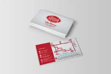 นามบัตร Villa Blanca Hotel & Restaurant